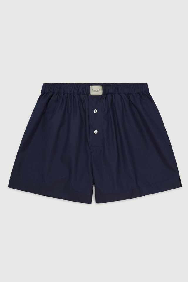 La Boxer Classica, Navy, Italian Cotton Poplin, Comme Si